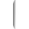 Ekena Millwork Vertical Surface Mount PVC Gable Vent: Non-Functional, w/ 3-1/2"W x 1"P Standard Frame, 12"W x 20"H GVPVE12X2001SN - alternate 5